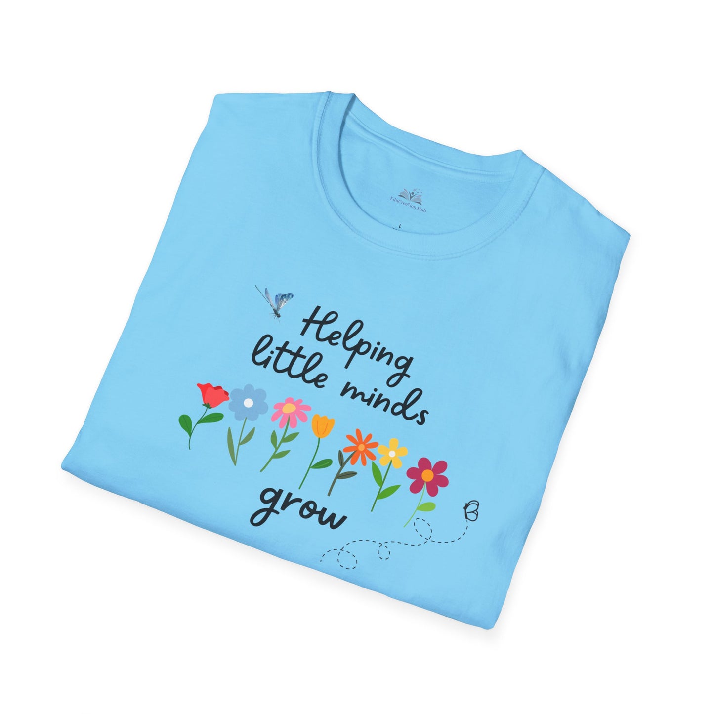 Helping Little Minds Grow Teacher T-Shirt – Back to School Shirt for Educators