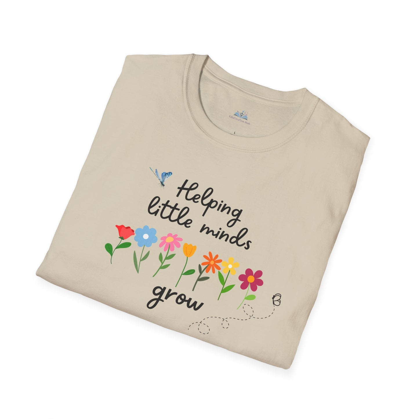 Helping Little Minds Grow Teacher T-Shirt – Back to School Shirt for Educators