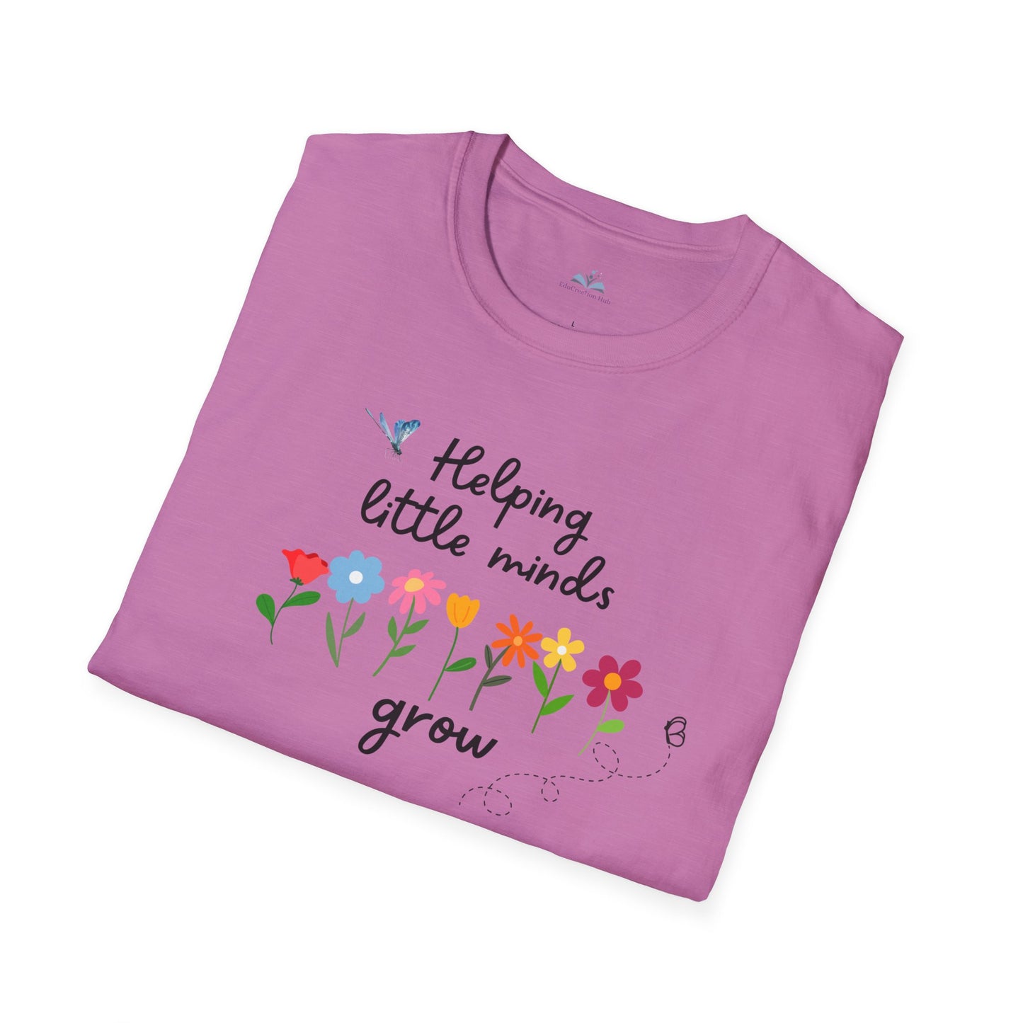Helping Little Minds Grow Teacher T-Shirt – Back to School Shirt for Educators