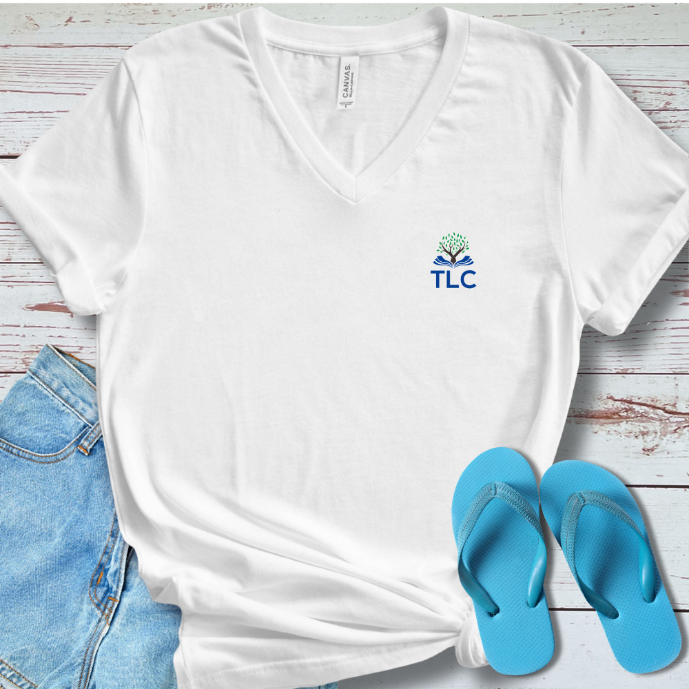TLC Pocket Logo V-Neck TEE