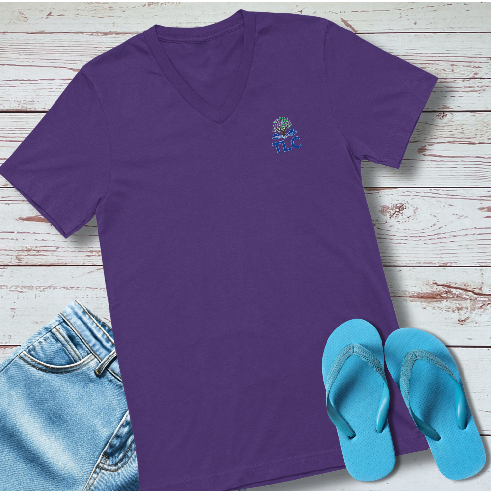 TLC Pocket Logo V-Neck TEE